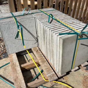 18"x18"x38mm smooth concrete slabs
