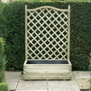 Planter with trellis 153cm x 50cm x 100cm
