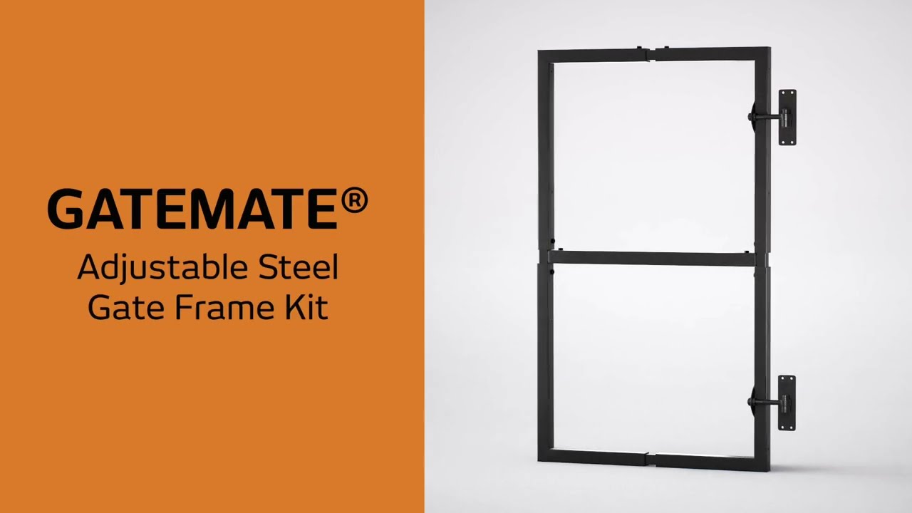 Black Metal Adjustable Gate Frame